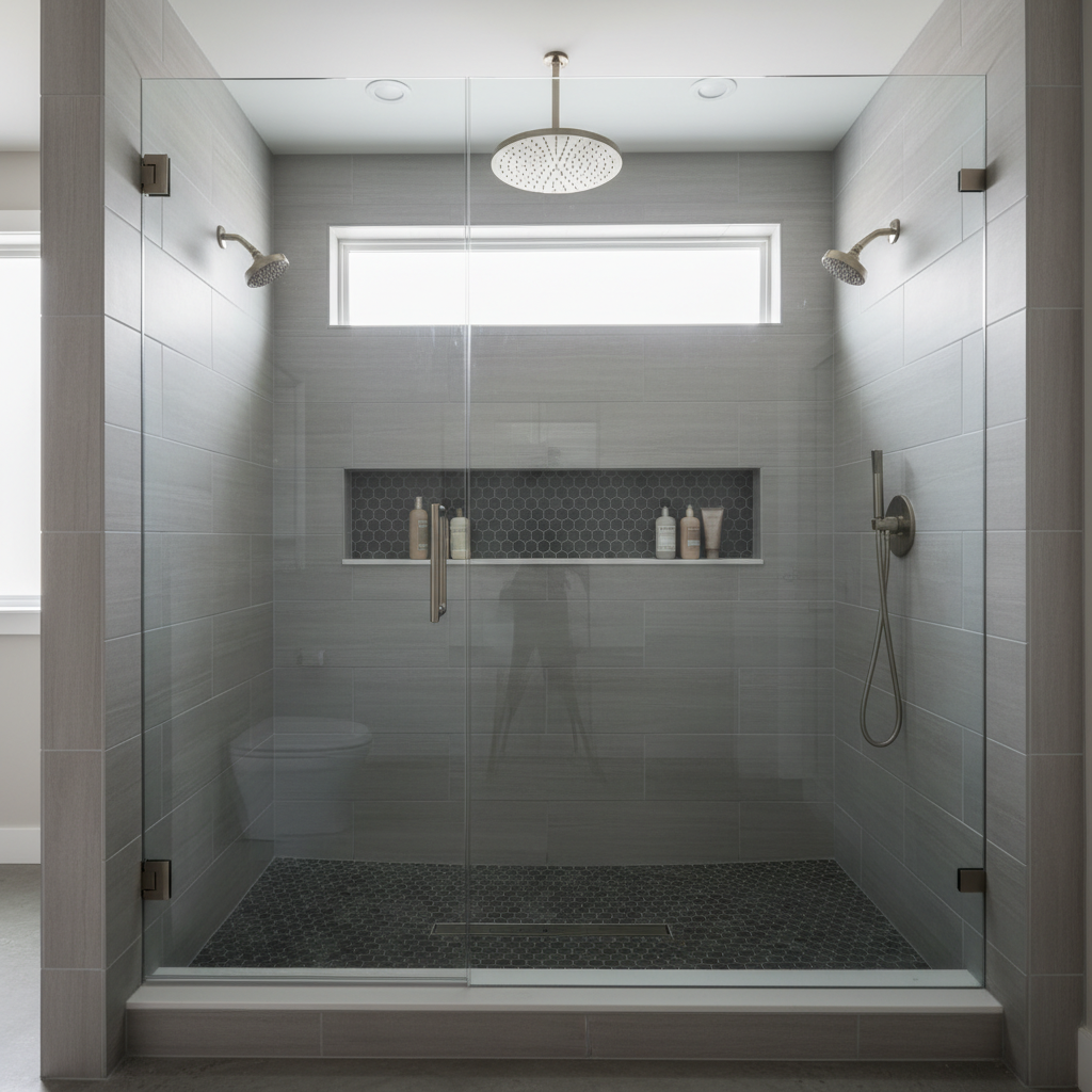 Custom tile shower renovation